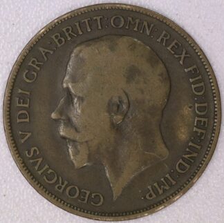 1918-H Great Britain Large Penny Semi Key Date