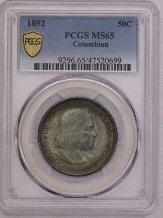 1892 Columbian Commemorative Half Dollar PCGS MS65