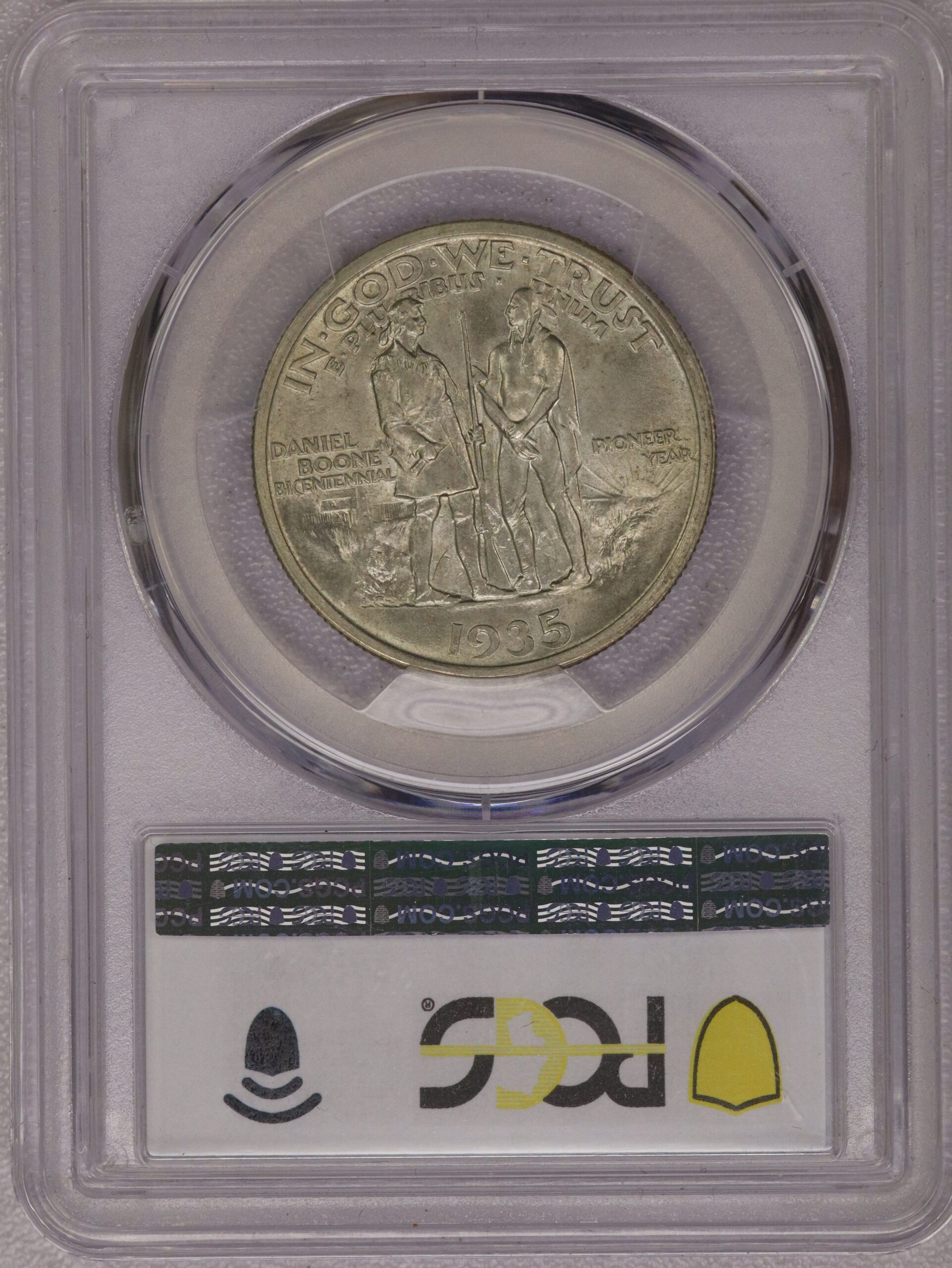 1935 Boone Commemorative Half Dollar PCGS MS65 - Image 2