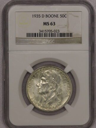 1935-D Boone Commemorative Half Dollar NGC MS63