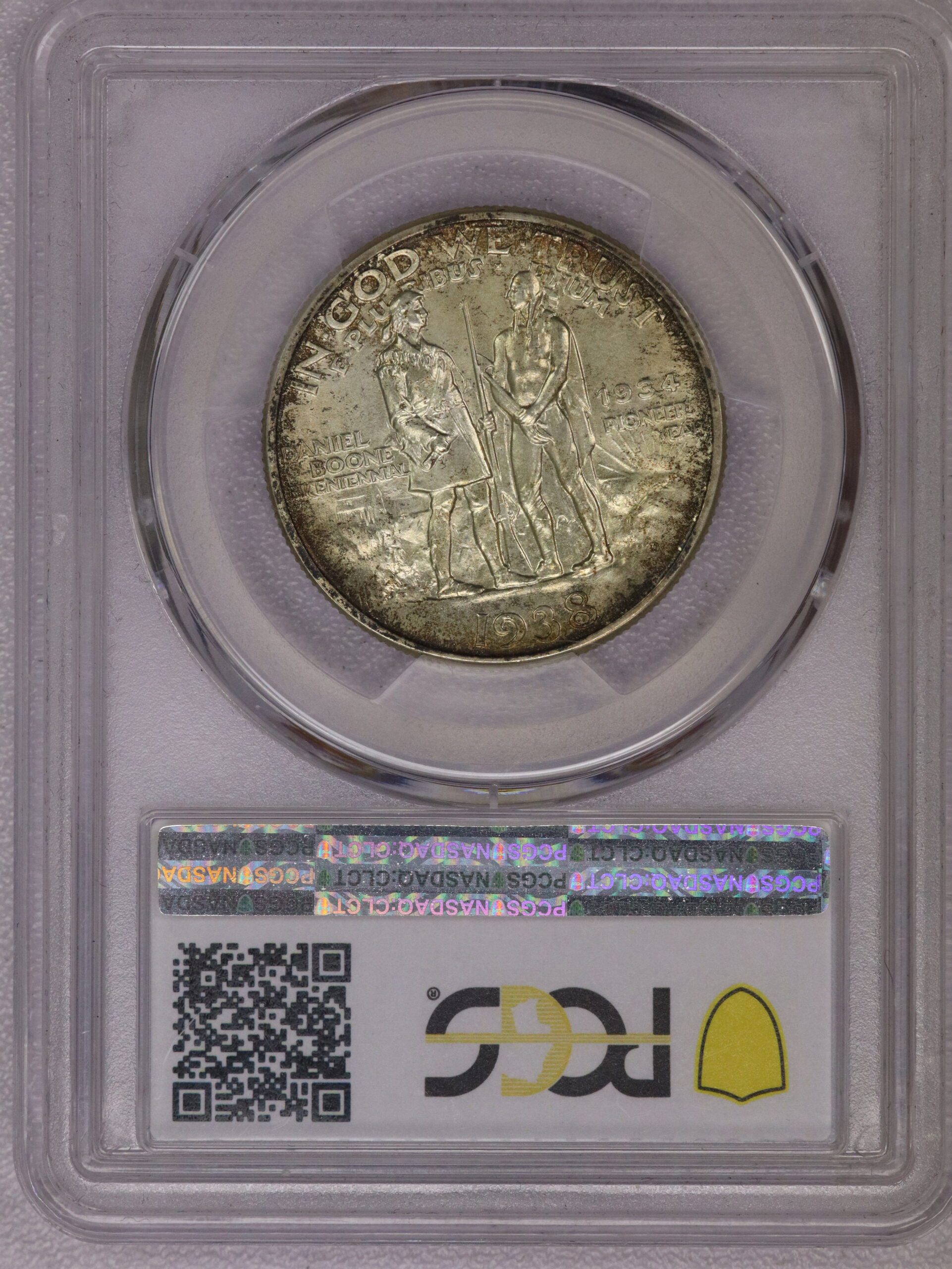 1938-D Boone Commemorative Half Dollar PCGS MS66 - Image 2
