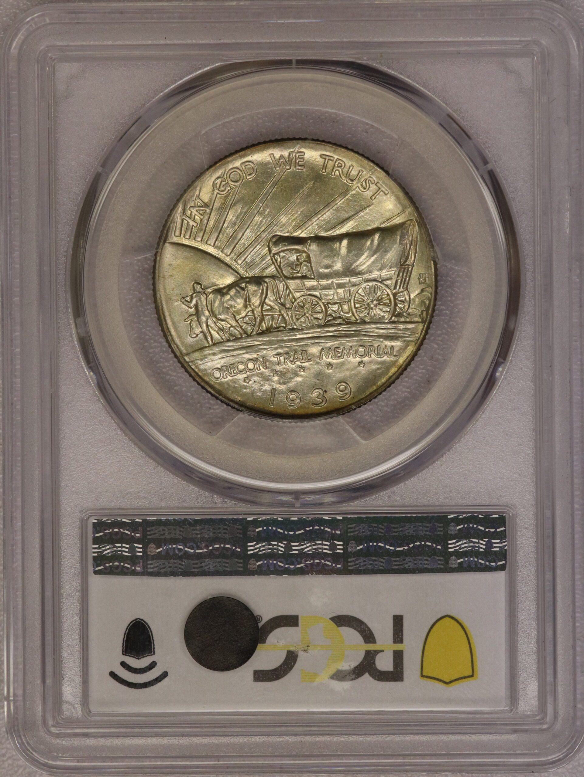 1939-D Oregon Commemorative Half Dollar PCGS MS66 CAC - Image 2
