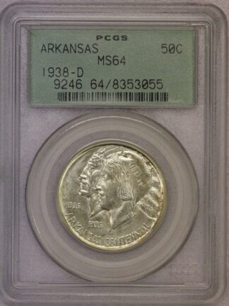 1938-D Arkansas Commemorative Half Dollar PCGS MS64