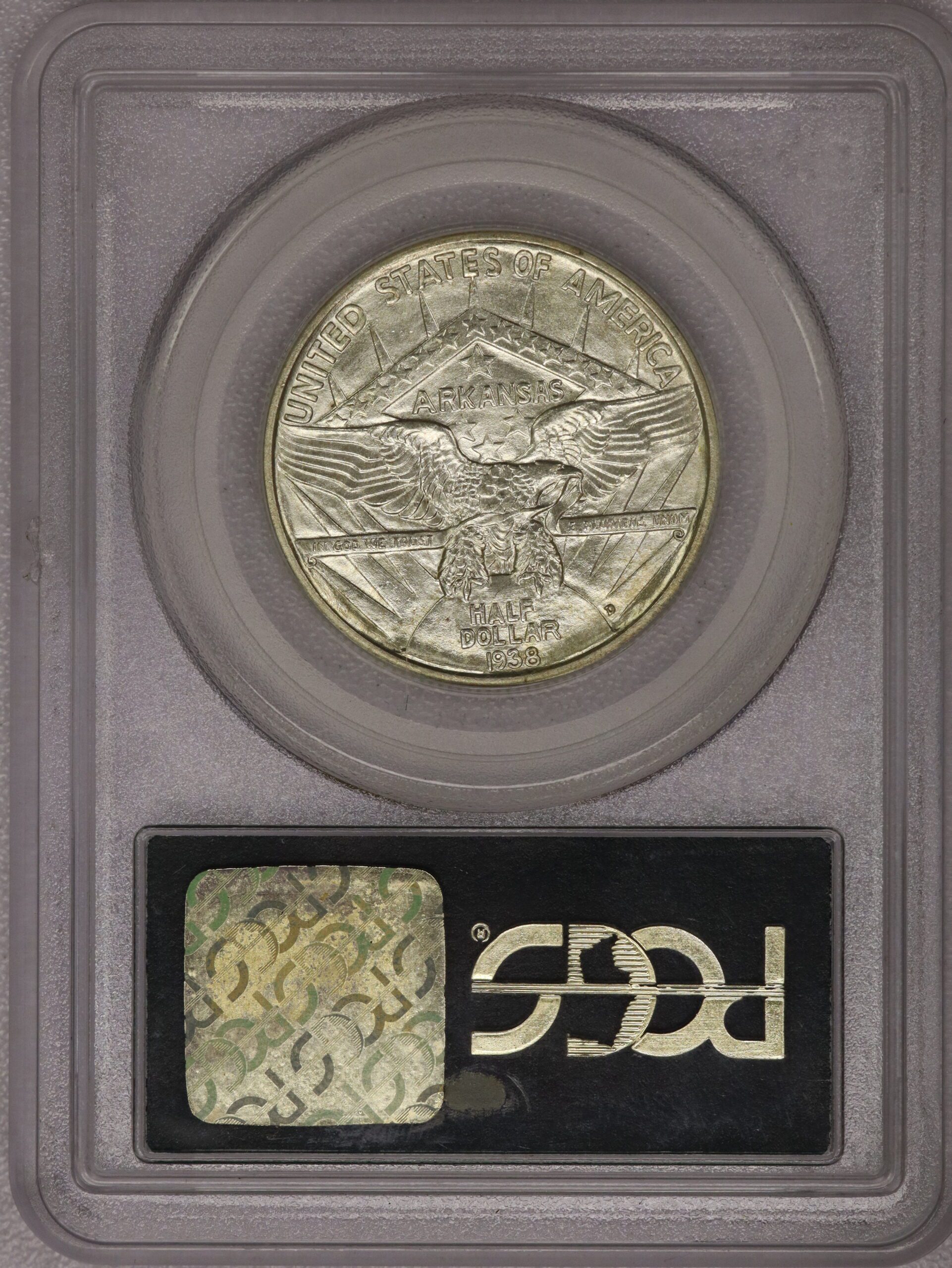 1938-D Arkansas Commemorative Half Dollar PCGS MS64 - Image 2