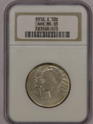 1937-S Arkansas Commemorative Half Dollar NGC MS65