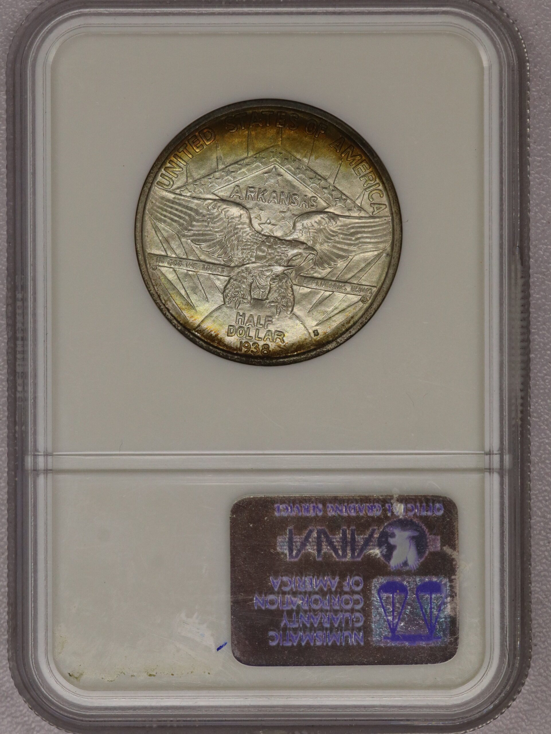1937-S Arkansas Commemorative Half Dollar NGC MS65 - Image 2