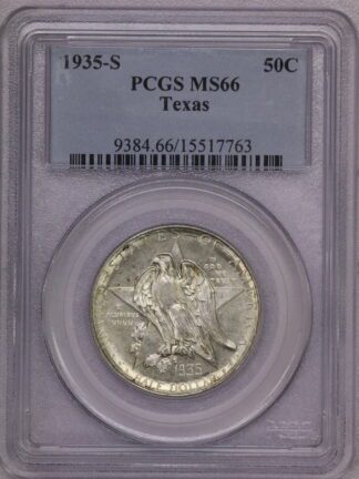 1935-S Texas Commemorative Half Dollar PCGS MS66