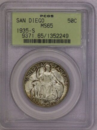 1935-S San Diego Commemorative Half Dollar PCGS MS65