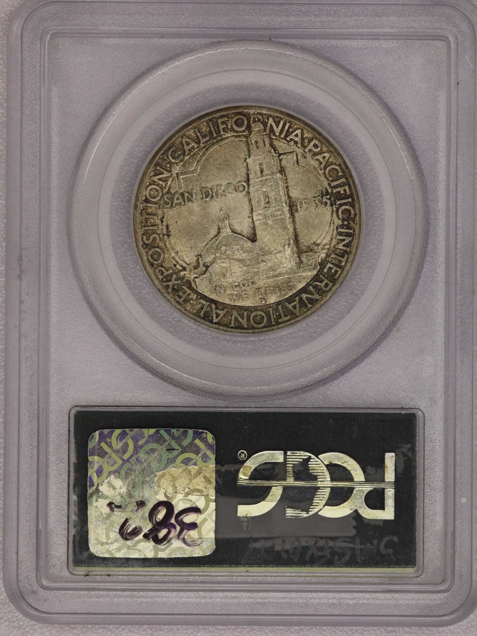 1935-S San Diego Commemorative Half Dollar PCGS MS65 - Image 2