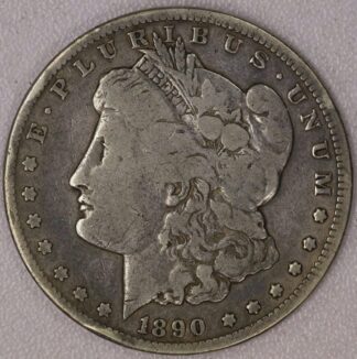AUCTION-   1890-CC Morgan Dollar Very Circulated