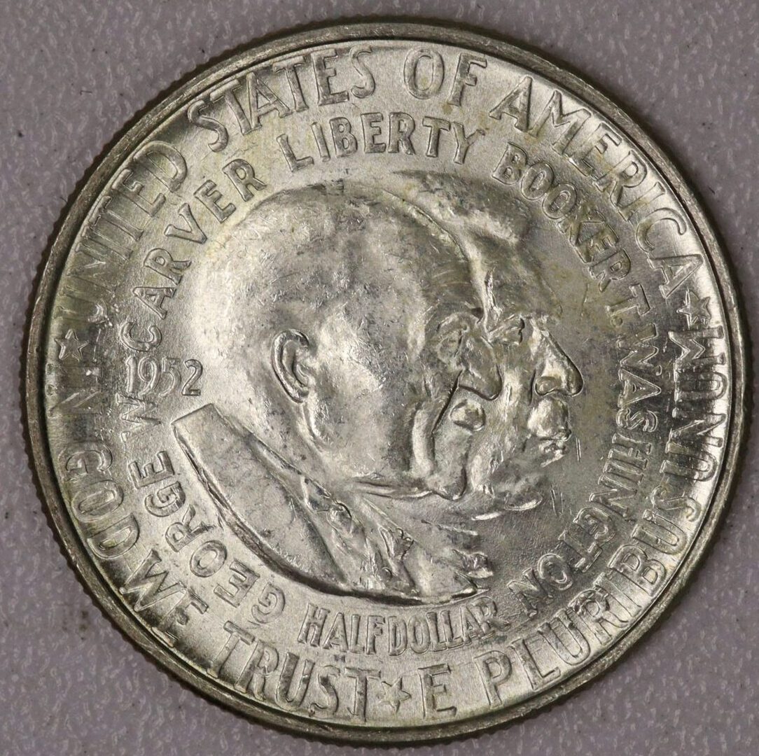 AUCTION- 1952 Carver/Washington Commemorative Half Dollar UNC