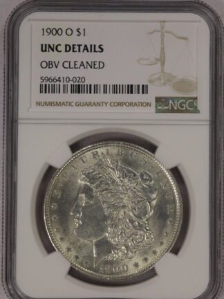 AUCTION- 1900-O Morgan Dollar NGC Unc Details