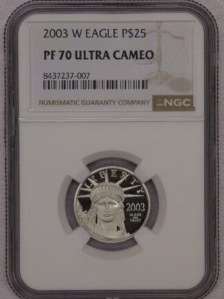 1997 One Fourth 1/4th Ounce Proof Platinum $25 PF70 NGC