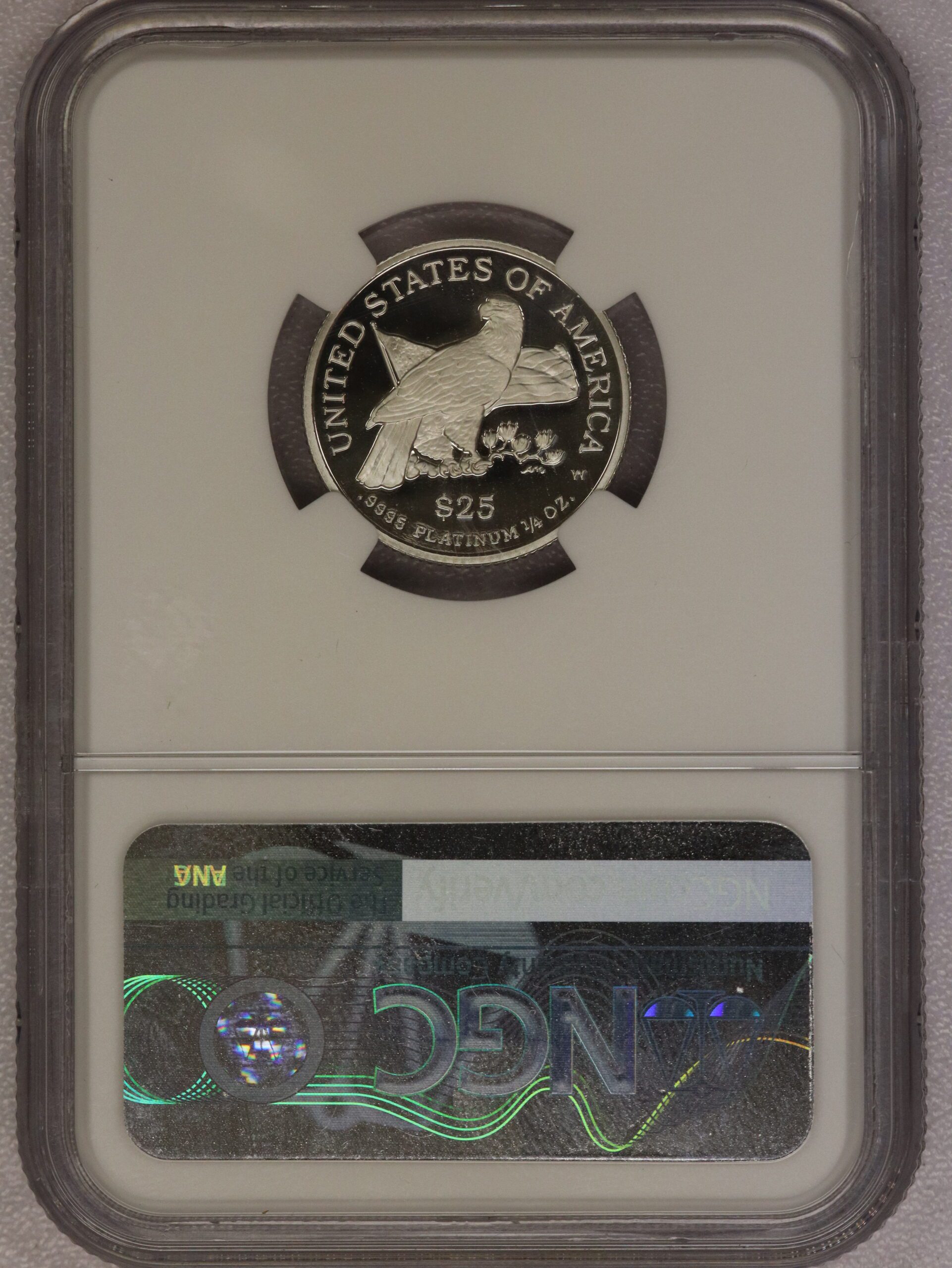 1997 One Fourth 1/4th Ounce Proof Platinum $25 PF70 NGC - Image 3