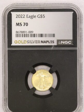 2022 Gold Eagle 1/10th oz $5 NGC MS70