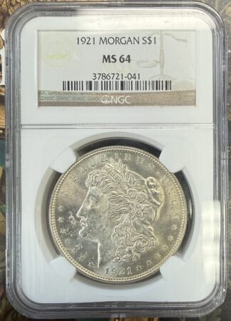 1921 Morgan Silver Dollar MS64 NGC
