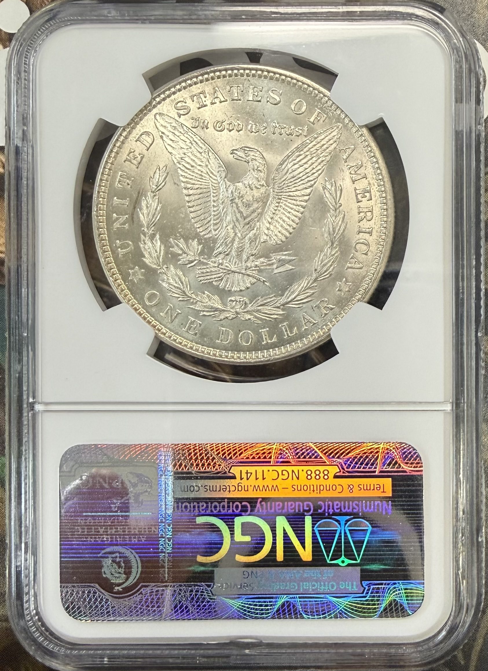 1921 Morgan Silver Dollar MS64 NGC - Image 2