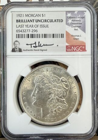 Auction - 1921 Morgan Dollar BU NGC
