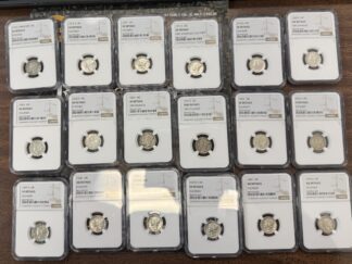 AUCTION - 18 Cleaned and Graded Mercury Dimes NGC