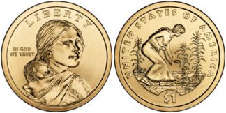 2009 Sacagawea Native American Golden Dollar P & D Mint Wrapped Rolls of 25