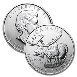 2012 RCM Silver Moose, Wildlife Series - 1 Troy Oz, .9999 Silver