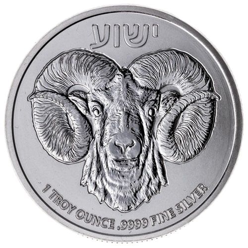 2023 Niue 1 oz Ram of Calvary Silver Round (Milk Spots)