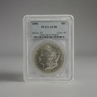 1890 Morgan Silver Dollar PCGS AU58