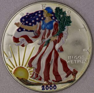 2000 Colorized American Silver Eagle