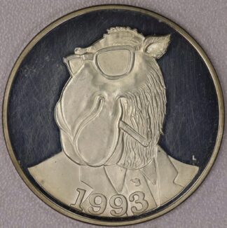 AUCTION-   1993 Joe Camel .999 One Ounce Silver Round