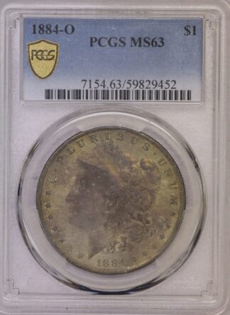 AUCTION-   1884-O Morgan Dollar PCGS MS63