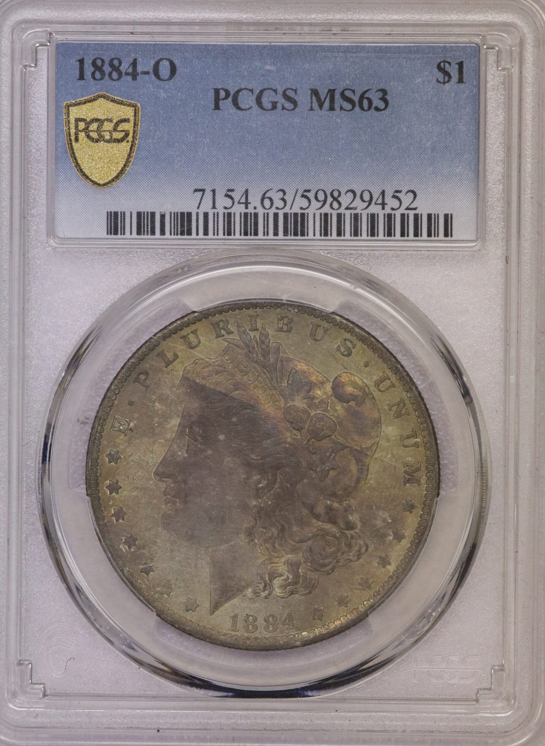 AUCTION- 1884-O Morgan Dollar PCGS MS63