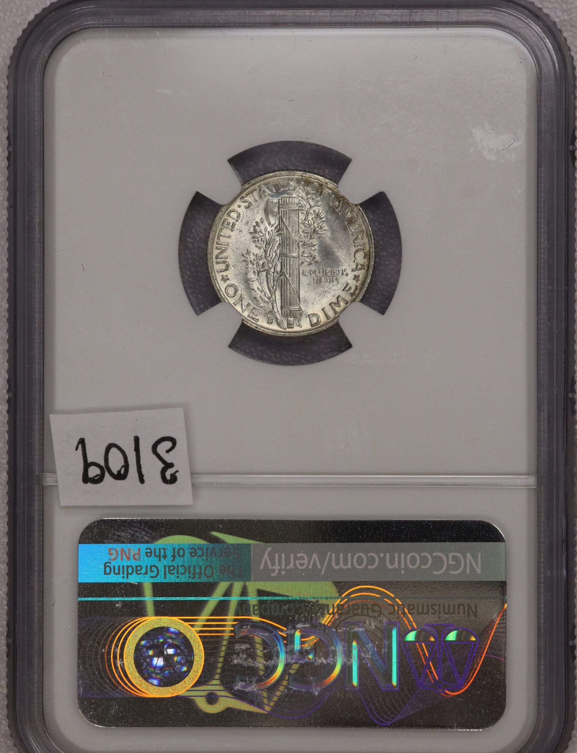 AUCTION- 1942-S Mercury Dime NGC MS64 - Image 2