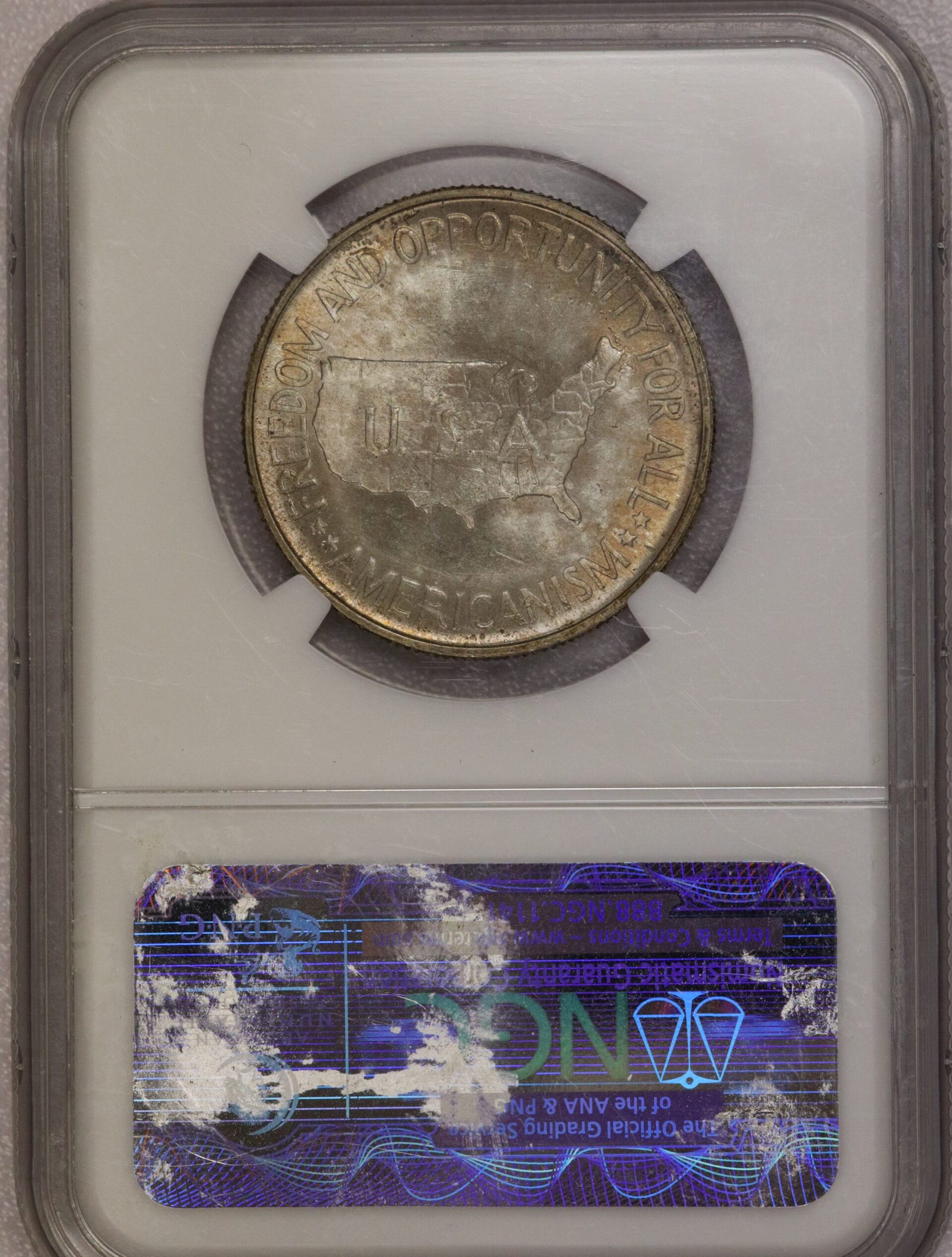 AUCTION- 1953 Washington Carver Commemorative Half Dollar NGC MS65 - Image 2