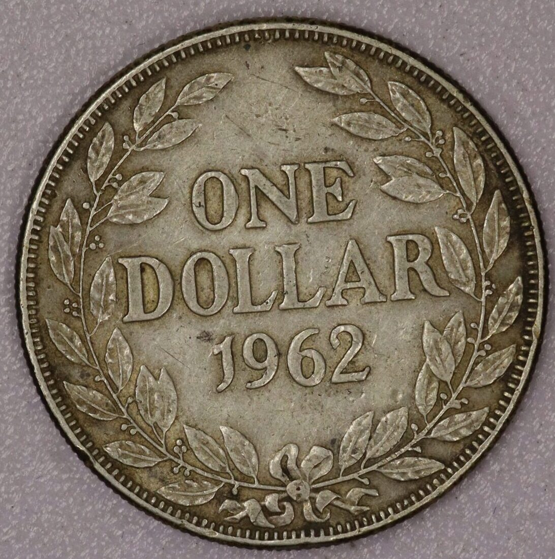 AUCTION- 1962 Liberia One Dollar 90% Silver Coin - Image 2