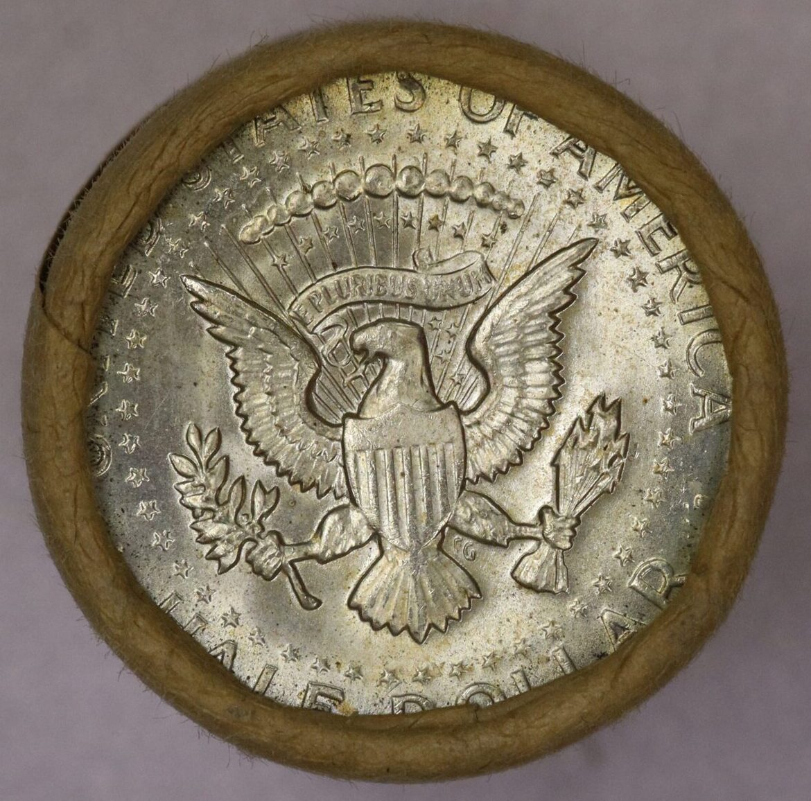 AUCTION- 1969-D Kennedy Half Dollar Original Roll of 20 - Image 3