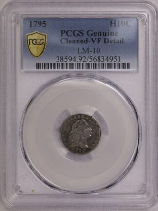 1795 Half Dime PCGS Cleaned VF Detail