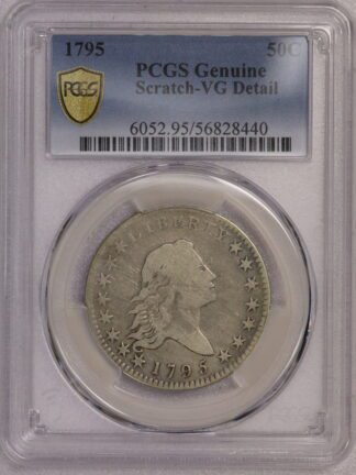 1795 Flowing Hair Half Dollar PCGS Scratch VF Detail