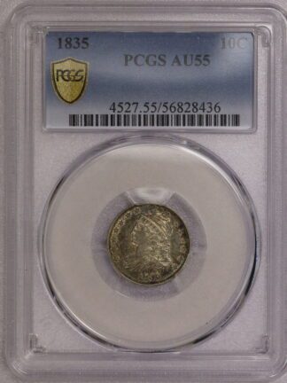 1835 Capped Bust Dime PCGS AU55