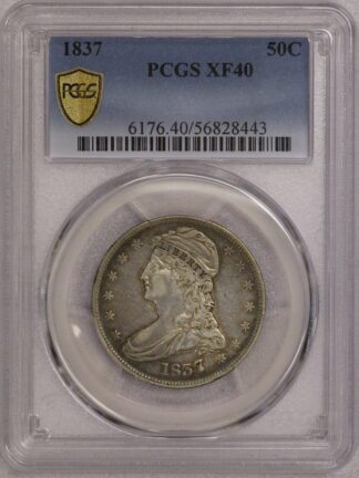 1837 Capped Bust Half Dollar PCGS XF40