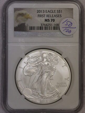2013 American Silver Eagle NGC MS70 First Releases