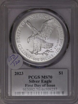2023 American Silver Eagle PCGS MS70 First Day of Issue