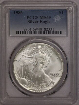 1986 American Silver Eagle PCGS MS69