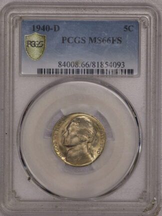 1940-D Jefferson Nickel PCGS MS66 FS