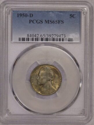 1950-D Jefferson Nickel PCGS MS65 FS