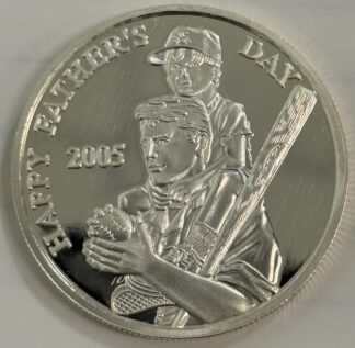 2005 1oz Father's Day Silver Round in Plastic Case