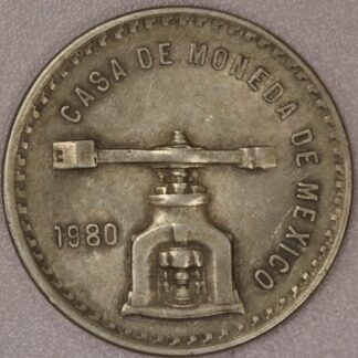 1980 Mexico One Onza One Peso .925 Silver 33.62 Grams