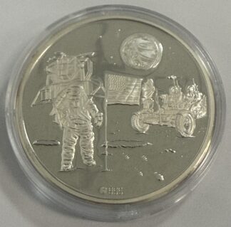 Apollo XII Moon Landing 1/2oz Silver Round (Slight Toning)