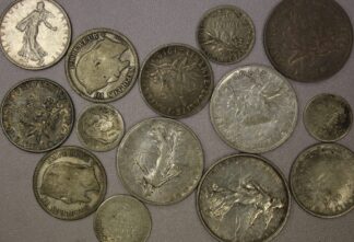 1840-1963 France 83.5% Silver Coins 2.5 Troy Ounces