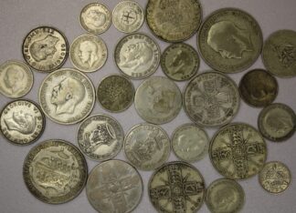 1920-1945 Great Britain 50% Silver Coins 5 Troy Ounces
