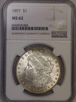 1897 Morgan Dollar NGC MS62